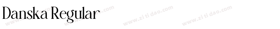 Danska Regular字体转换